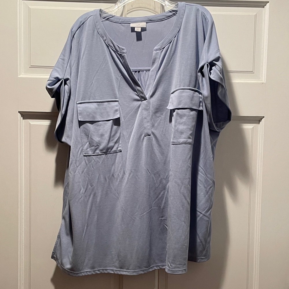 J. Jill Light Blue Tunic Top